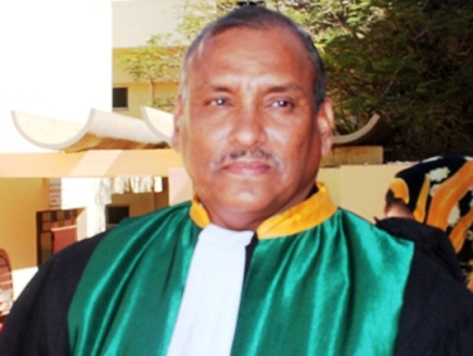 رئيس الهئية القضائية لاتحاد المغرب العربي المنتخب السيد ولد الغيلاني (السراج)