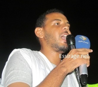 حبيب الله ولد اكاه رئيس المبادرة الطلابية لمناهضة الاختراق الصهيوني والدفاع عن القضايا العادلة (أرشيف - السراج)