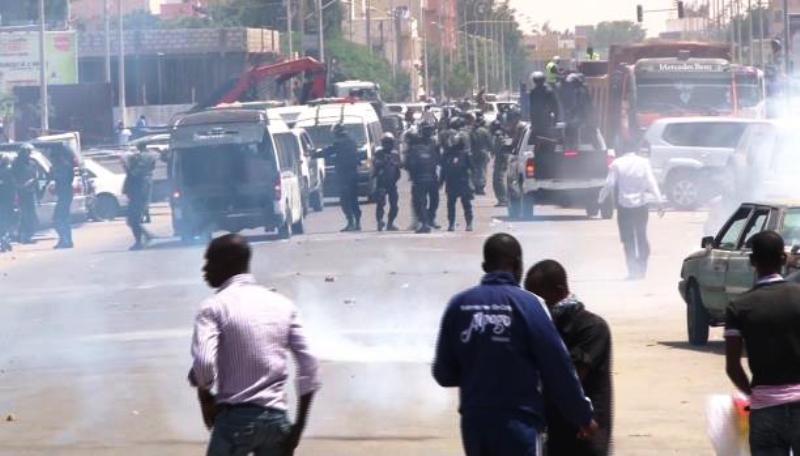 جانب من مواجهات سابقة بين نشطاء حركة إيرا وقوات الامن الموريتانية (أرشيف)