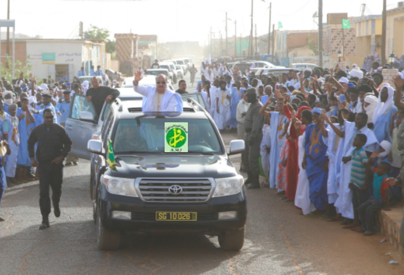 وصول الرئيس إحدى مدن الداخل