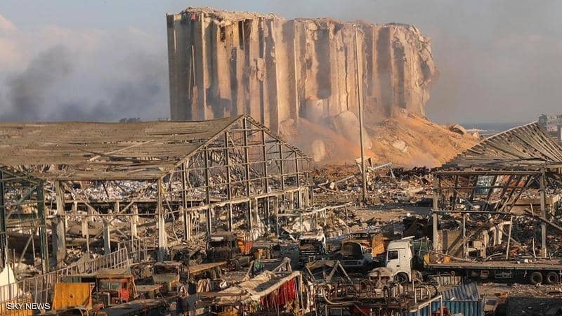 صورة من المرفإ بعد انفجار بيروت 