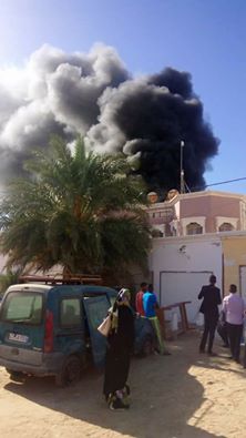 صورة من حريق أمس