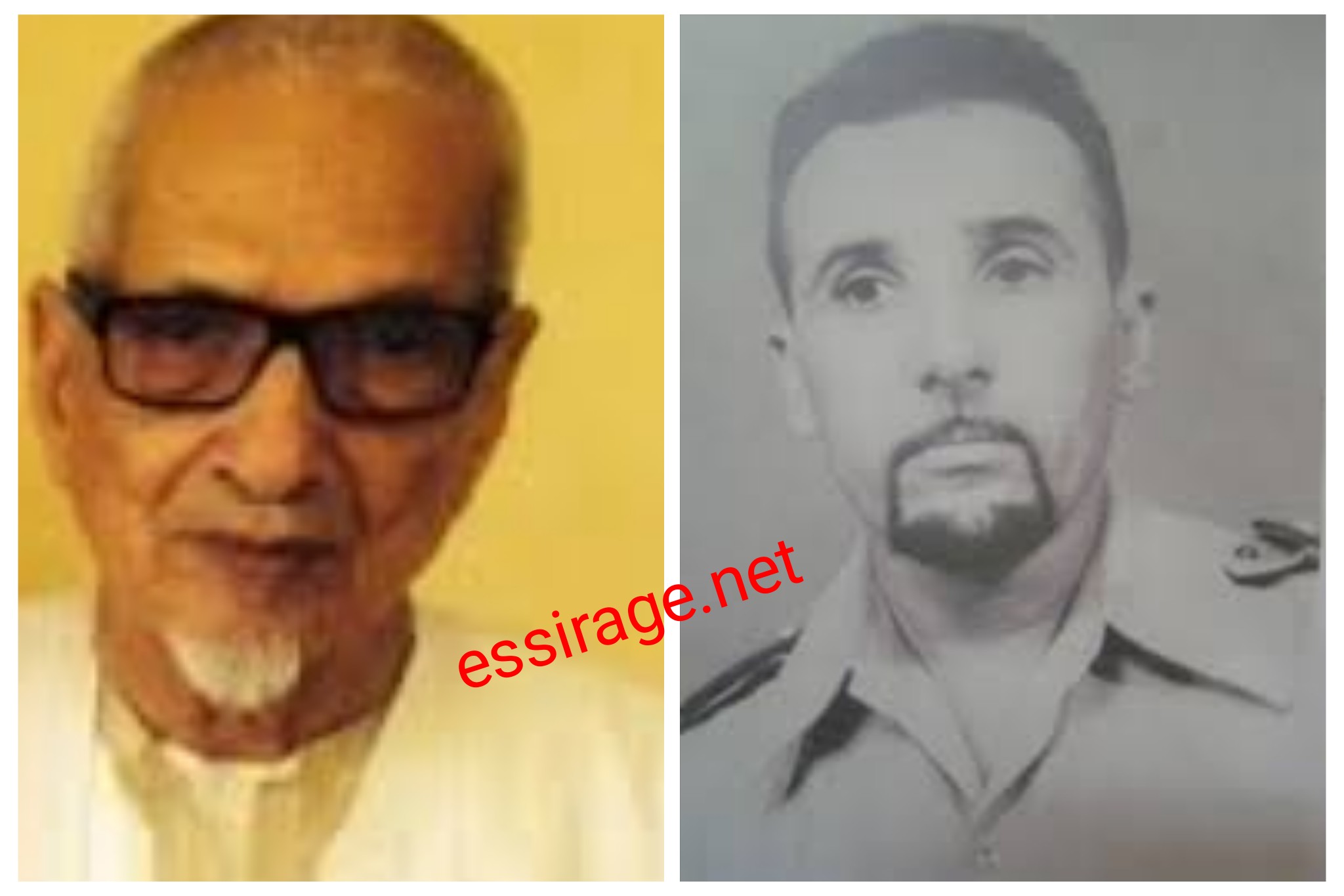 من اليمين الضابط اسويدات واعزيزي ولد المامي