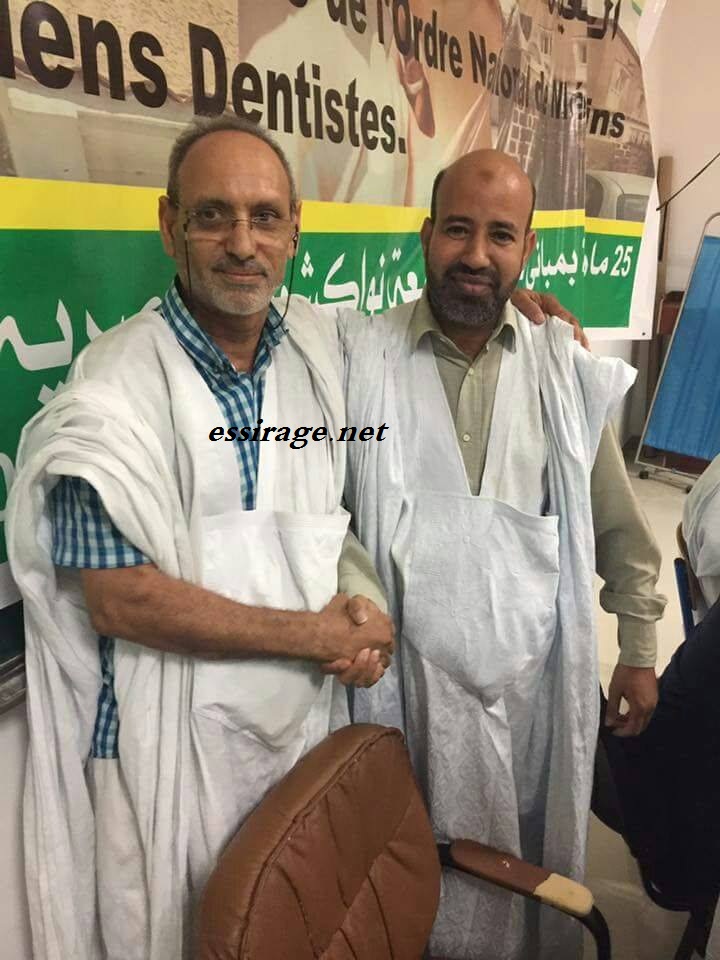 الرئيس السابق مع الجديد بعد فوز الأخير