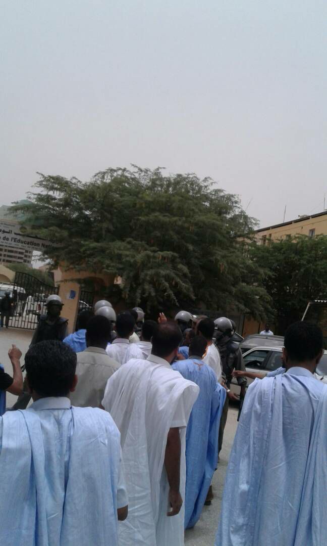 صورة من قمع الوقفة اليوم بانواكشوط 