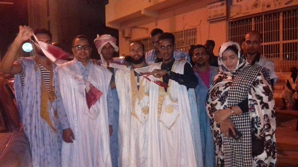 بعض قادة الحراك أمام فى نشاط مساند لقطر