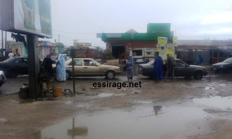 أمطار سابقة على نواكشوط خلال الموسم الحالي (إرشيف السراج)