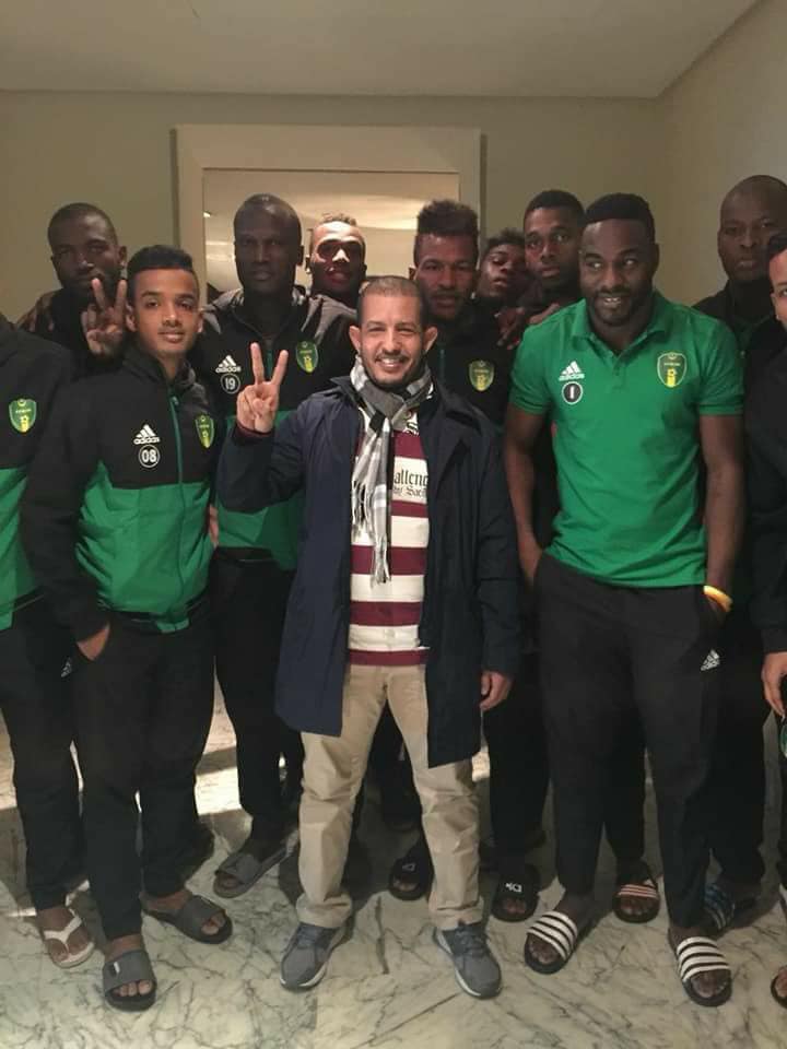 النائب مع الفريق فى المغرب