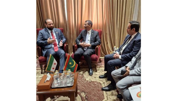 وزير الثقافة والاتصال الموريتاني رفقة نظيره السوري
