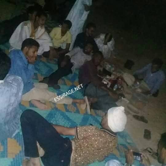 صورة من الاعتصام الليلة