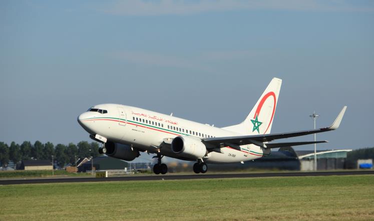 طائرة تتبع شركة الخطوط الجوية الملكية المغربية