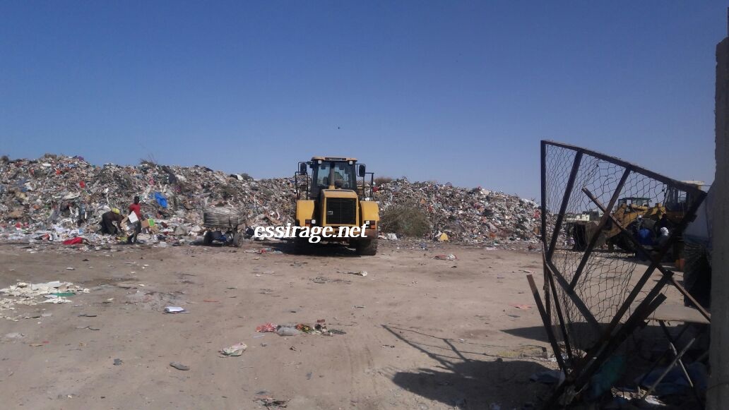 مكب للنفاية قرب مستشفى صباح