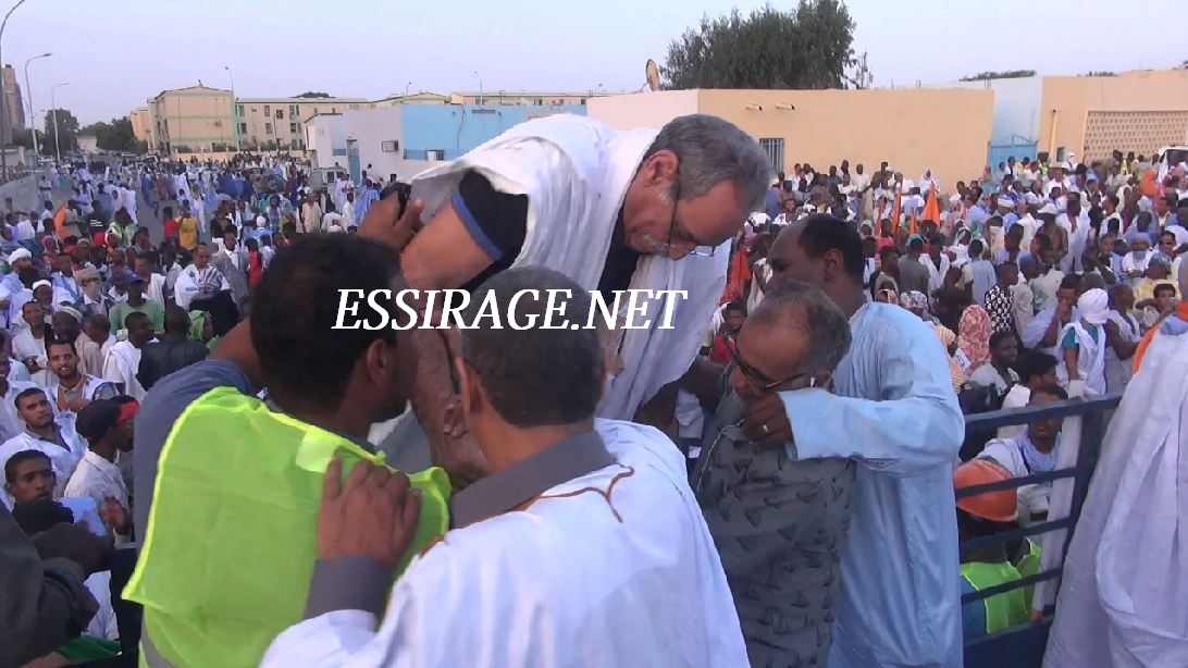 لحظة صعود اعل ولد محمد فال 