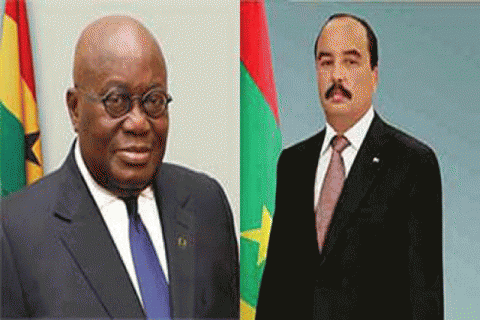الرئيسان الموريتاني والغاني