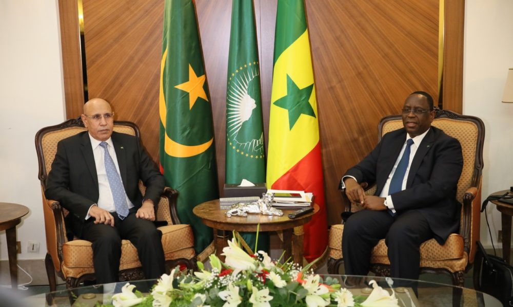 الرئيسان الموريتاني محمد ولد الشيخ الغزواني والسنغالي ماكي صال
