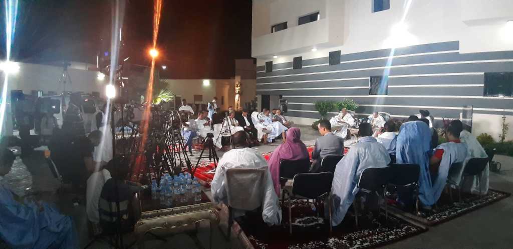 من المؤتمر الصحفي للرئيس 
