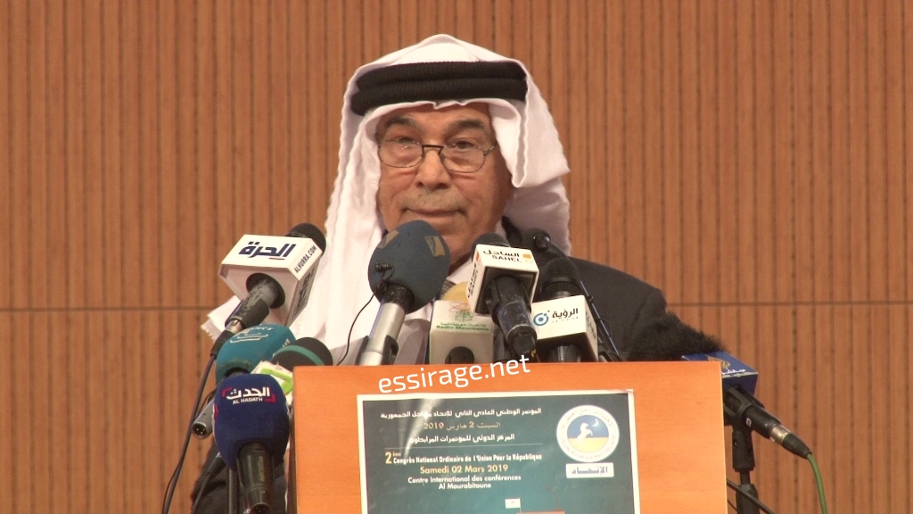 مصطفى بشتاوي: رئيس المجلس الاستشاري لحركة "فتح" خلال إلقاء كلمته.