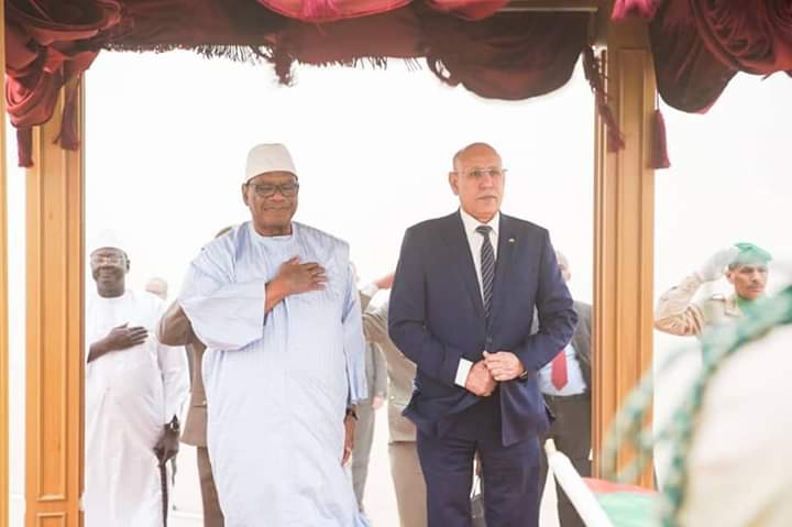 الرئيسان الموريتاني محمد ولد الشيخ الغزواني والمالي إبراهيم بوبكر كيتا