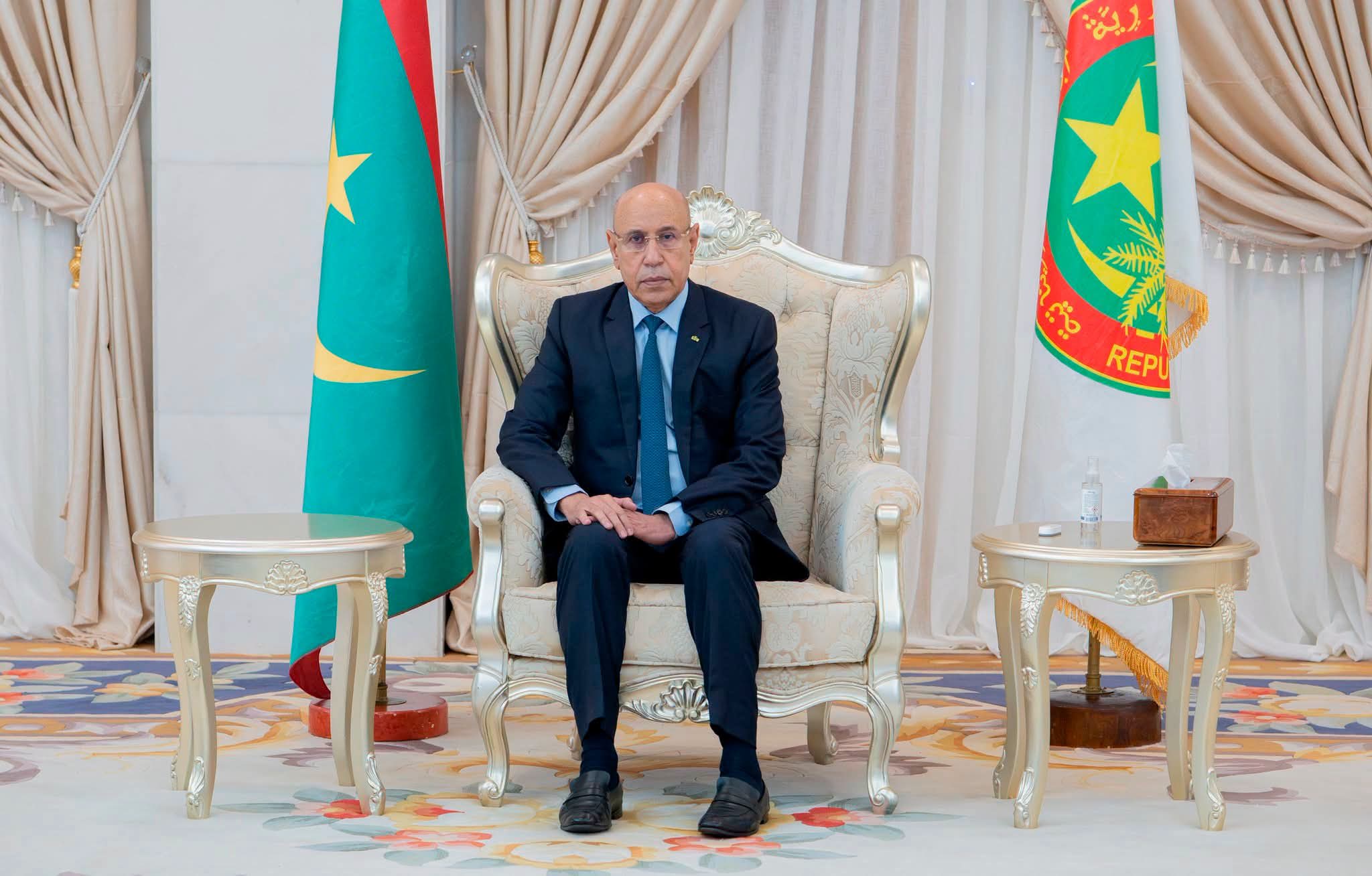 غزواني يستقبل وفدين من تشاد وغينيا