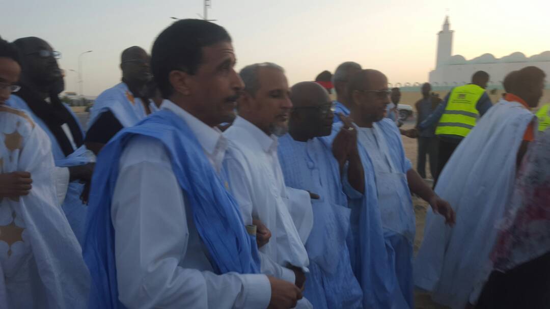 رؤساء أحزاب المعارضة خلال المسيرة 