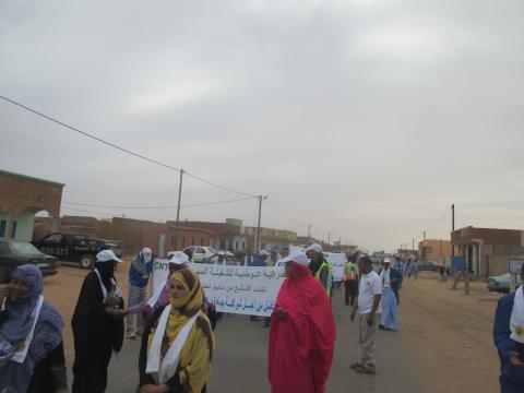 جانب من مسيرة عيدالعمال (زويرات إنفو)
