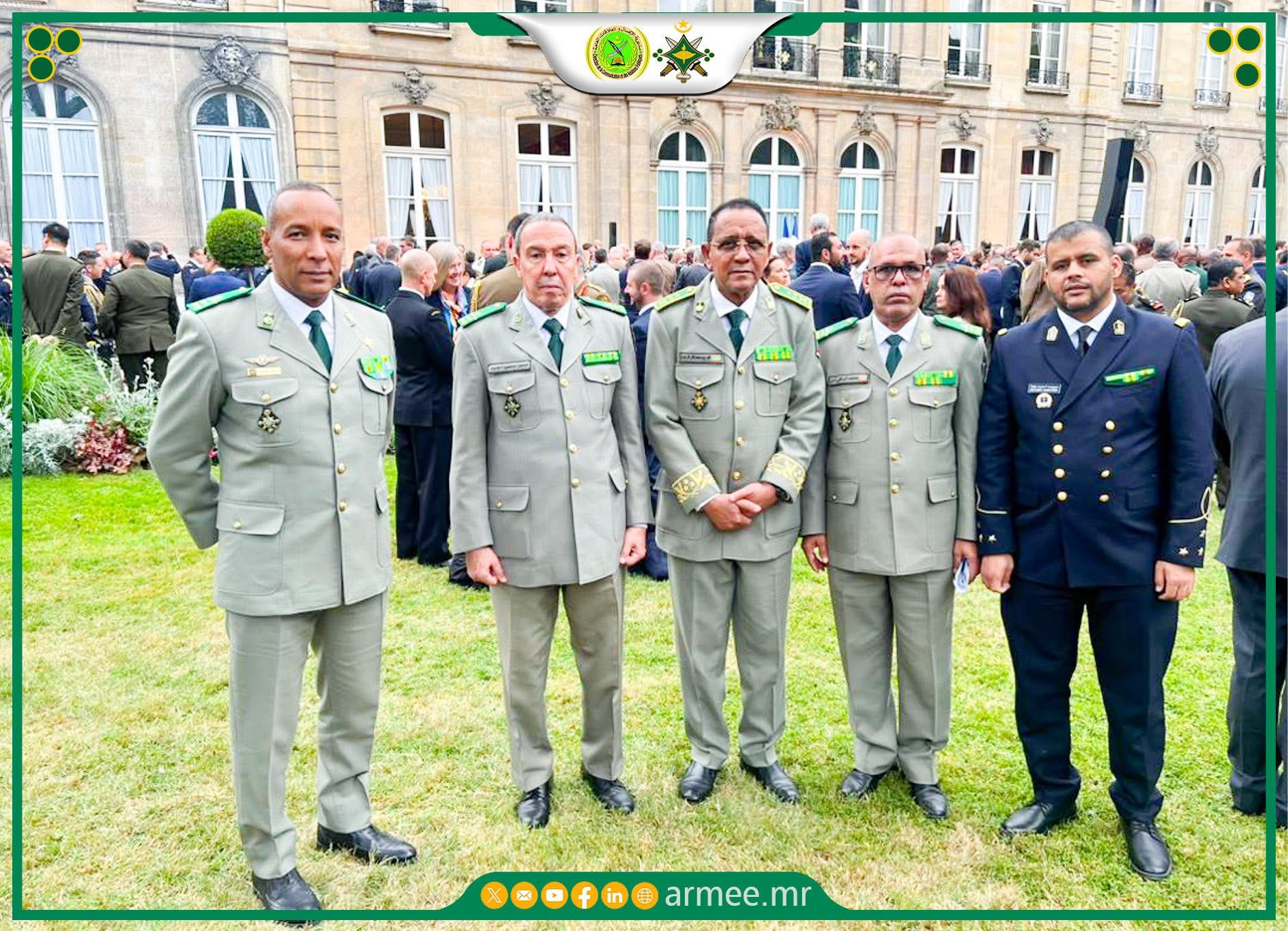 قائد الأركان الموريتاني يشارك في معرض دفاعي في فرنسا