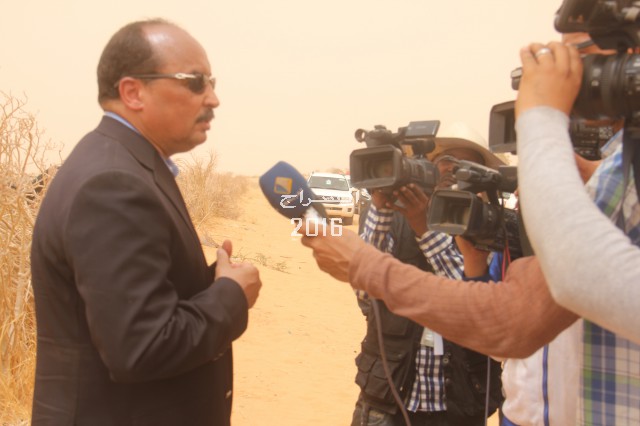 الرئيس خلال حديثه مع قناة المرابطون