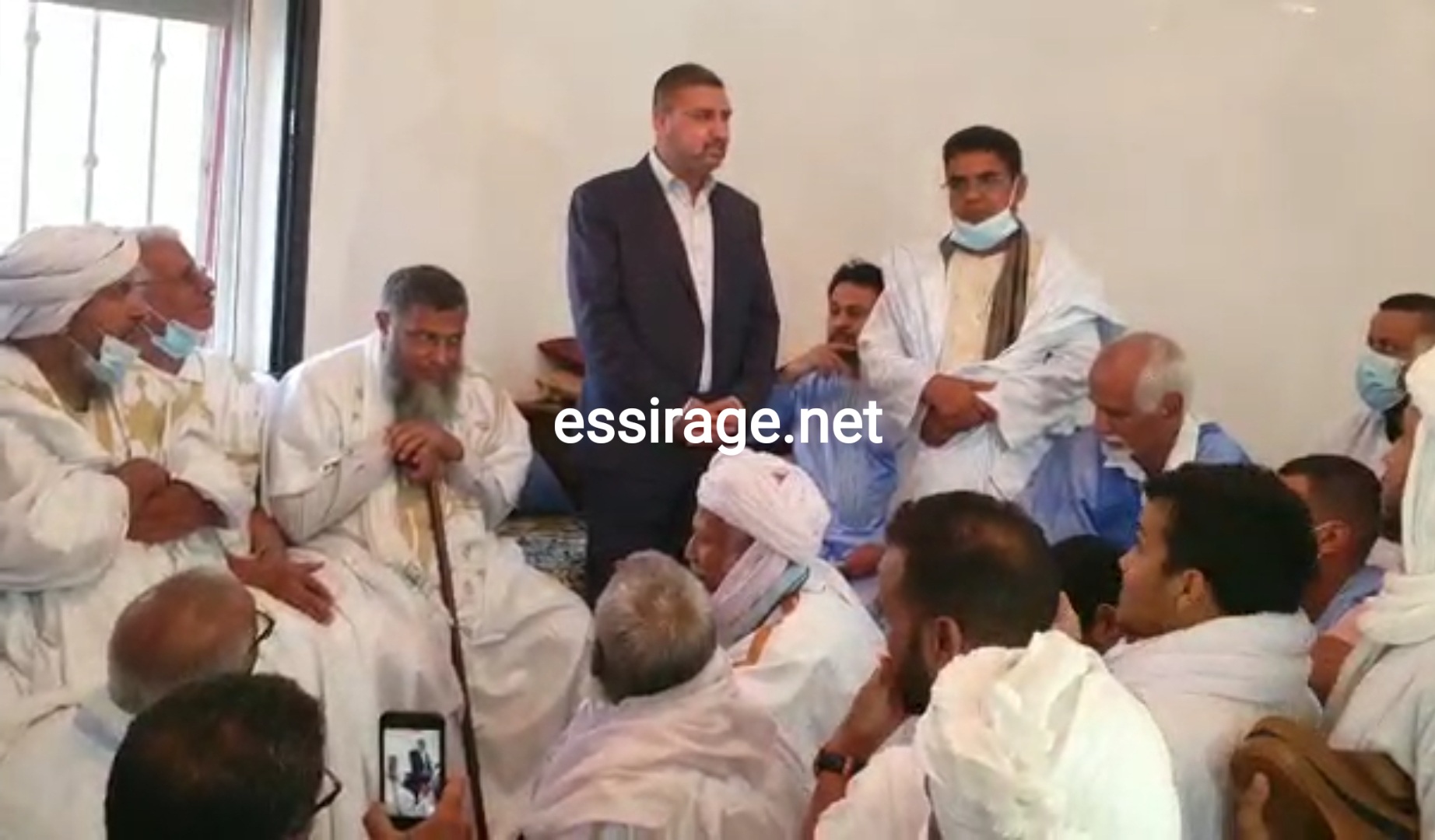 أبو زهري خلال كلمته فى منزل الشيخ الددو