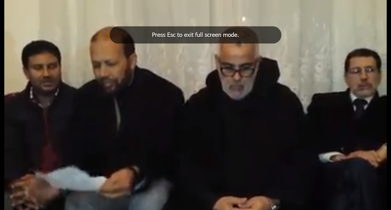ولد الحاج الشيخ مع بنكيران خلال التغزية