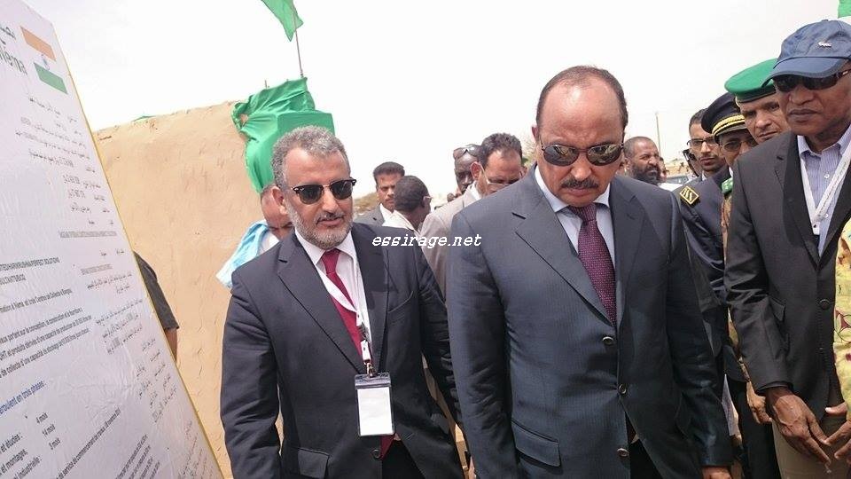 الرئيس خلال تدشينه مشروع الألبان