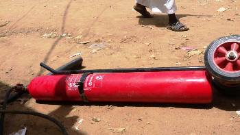 العبوة المستخدمة في إطفاء الحريق 