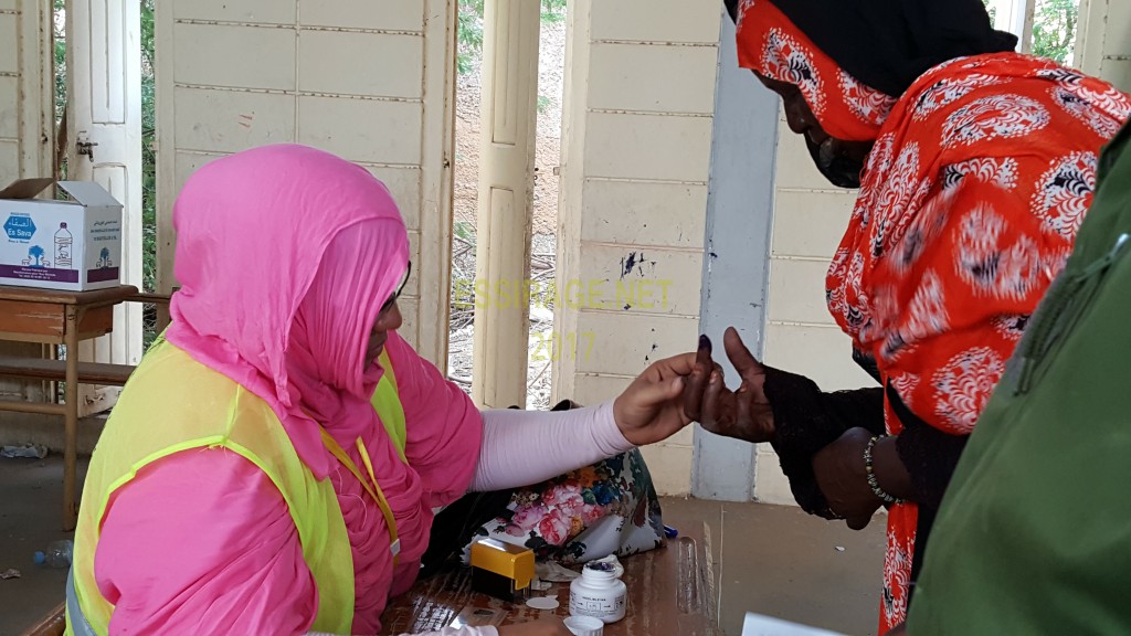 " الحبر بعد انتهاء العملية "