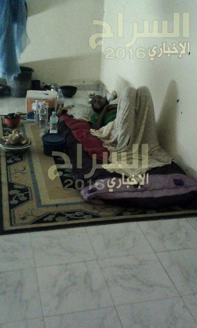 " أحد المصابين في غرفته "