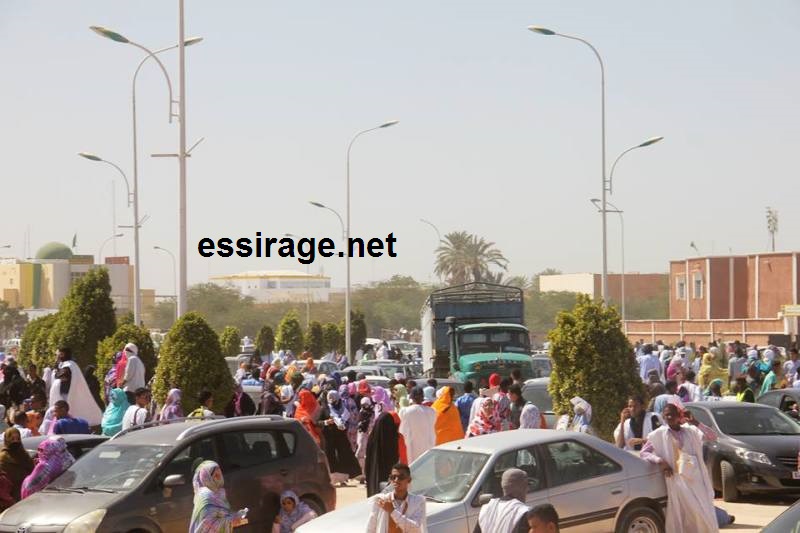 "الزحمة الأمنية إبَّان إغلاق الدرك الطرق المتجهة غربا"