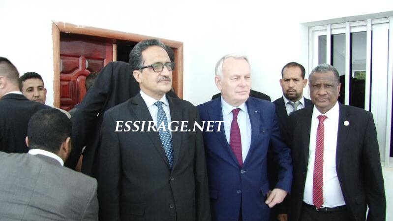 " وزيرا خارجية موريتانيا وفرنسا مع الأمين التنفيذي 
