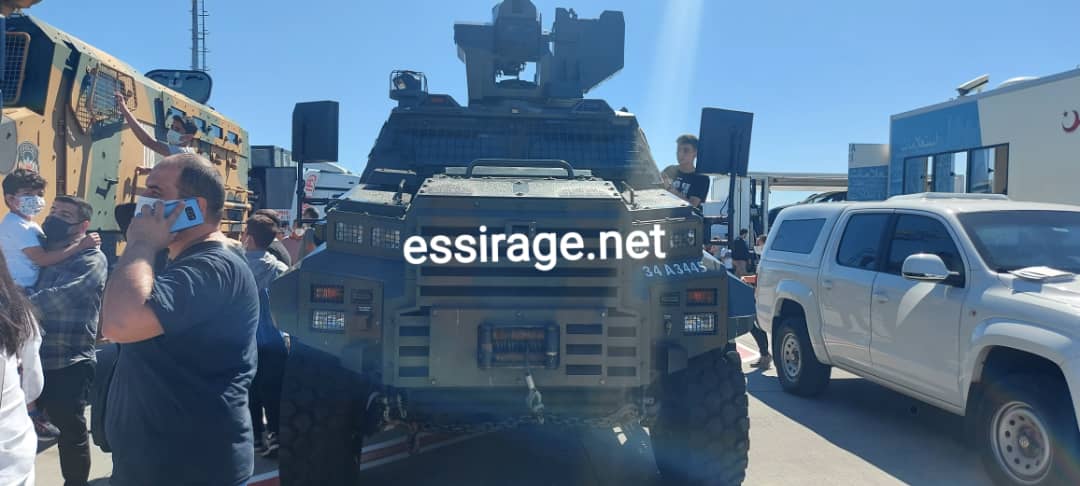 مدرعة عسكرية تركية فى المعرض 