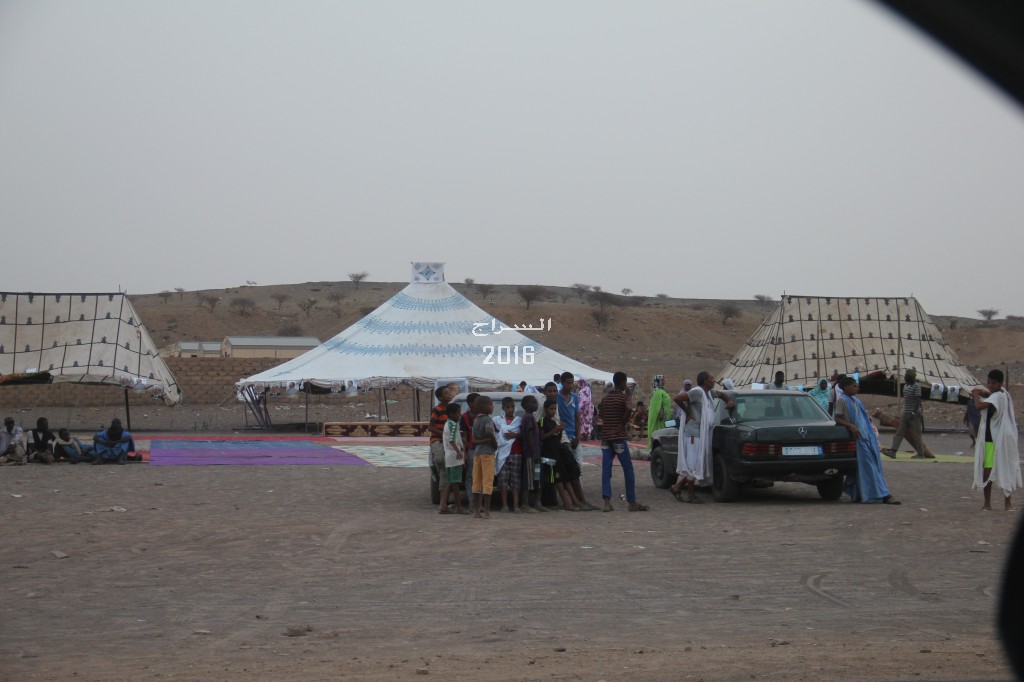 " إحدى الخيم المستقبلة "