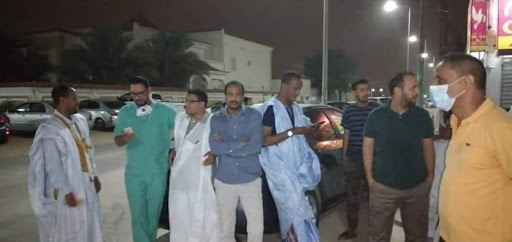 خلال تجمهر سابق لأطباء بعد توقيف بعضهم 