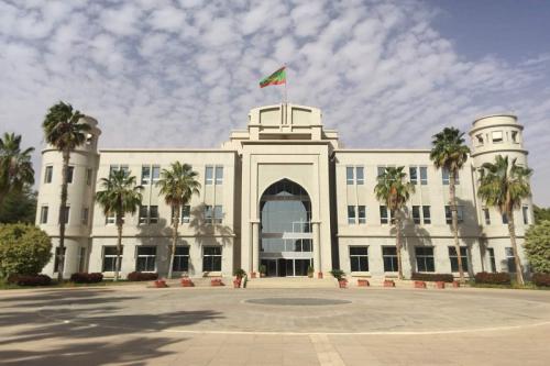 واجهة القصر الرئاسي في العاصمة نواكشوط.