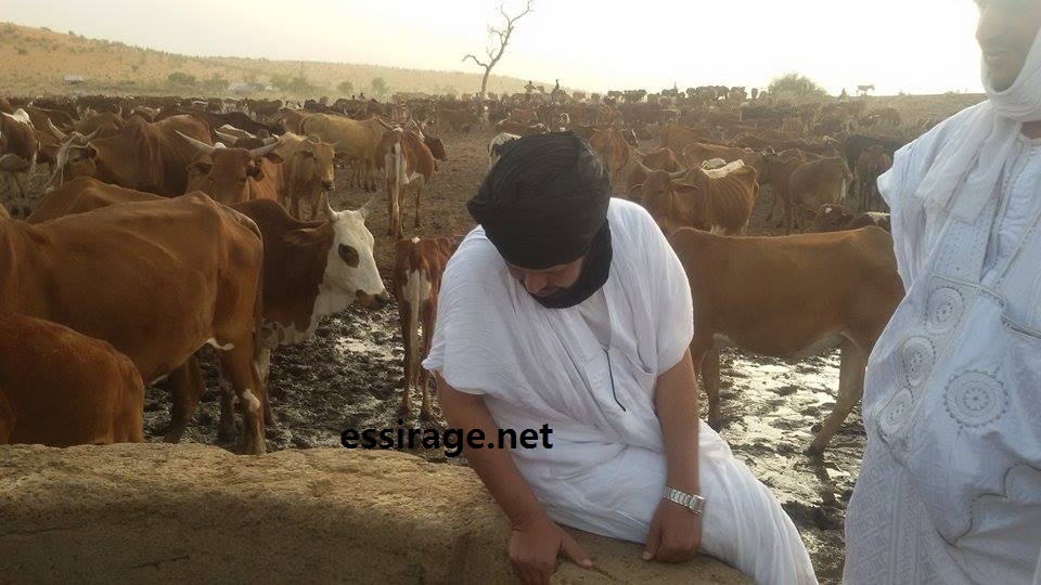 على أحد الآبار في المنطقة 