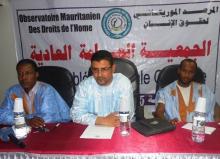 المكتب التنفيذي للمرصد الموريتاني لحقوق الإنسان خلال الجمعية العامة لتجديد هيئاته (السراج)