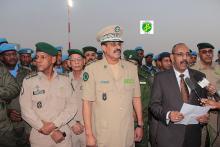 قائد الدرك خلال عملية التوديع