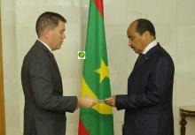 السفير الأمريكي الجديد مع الرئيس الموريتاني 