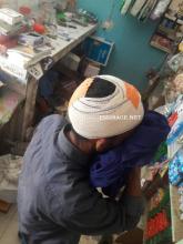 صاحب المحل بعد تلقيه العلاج فى مستشفي زايد 