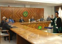 خلال تأدية اليمين القانونية 