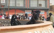 لحظة انتشال الجثة 