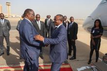 الرئيس البيساو غيني عمارو سيسوكو إمبالو والرئيس السنغالي ماكي صال